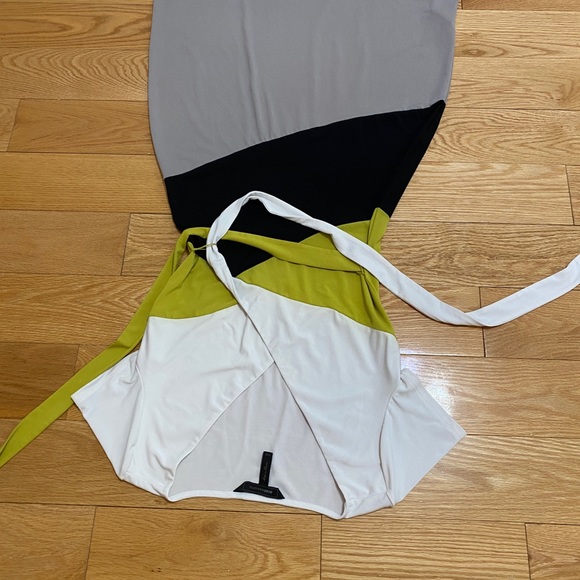 BCBG Colorblock Wrap Dress - Picture 5 of 8